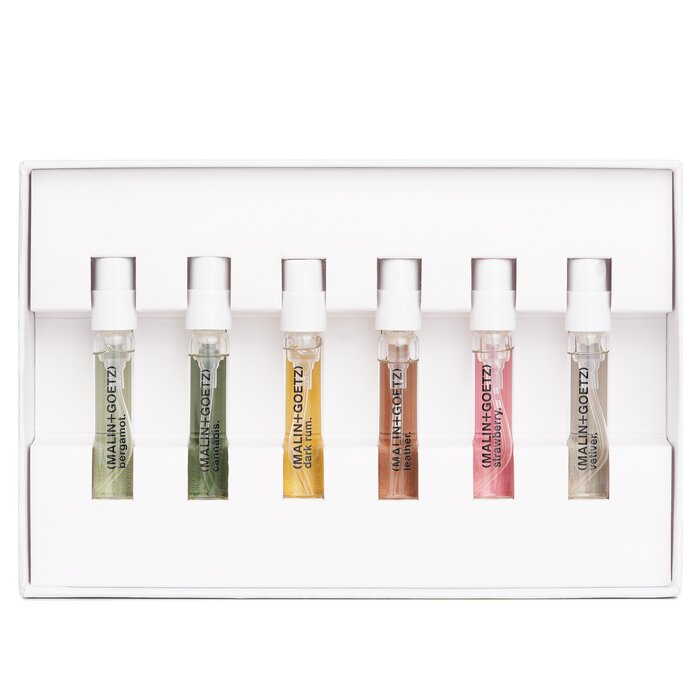 MALIN+GOETZ Fragrance Discovery Kit: Bergamot EDP 2ml+Cannabis EDP 2ml+Dark Rum EDP 2ml+Leather EDP 2ml+Strawberry EDP+Vetiver EDP 2ml 6pcsProduct Thumbnail
