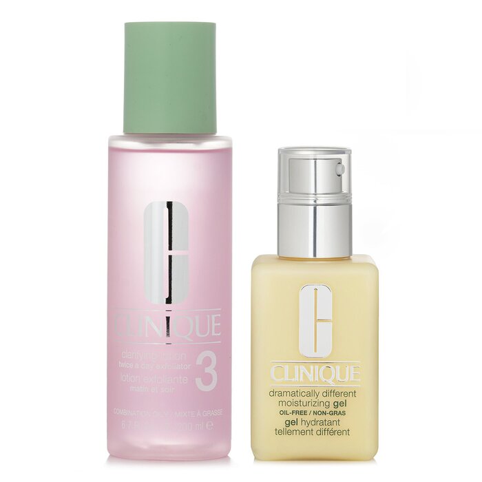 Clinique Dramatically Different Set 3: Moisturising Gel & Clarifying Lotion 3 - Combination Oily to Oily 2pcsProduct Thumbnail