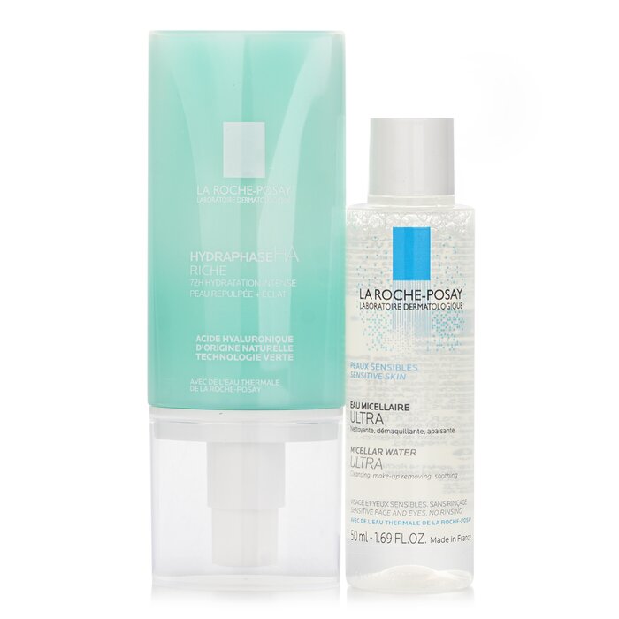 La Roche Posay Votre Routine Hydatation & Eclat Set: Hydraphase HA Riche Moisturizing Cream 50ml + Micellar Water 50ml 2pcsProduct Thumbnail