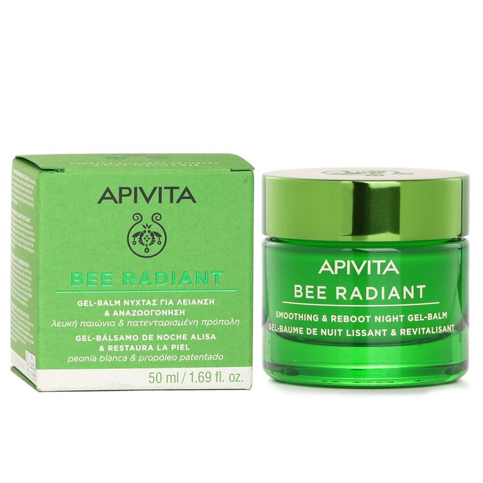 Apivita Bee Radiant Smoothing & Reboot Night Gel-Balm White Peony & Patented Propolis 50mlProduct Thumbnail