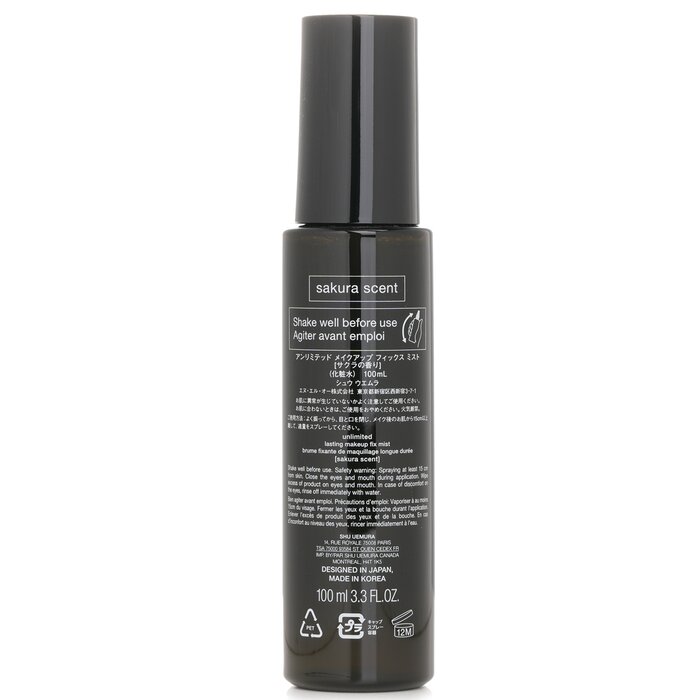 Shu Uemura Unlimited Lasting Makeup Fix Mist Sakura Scent 100mlProduct Thumbnail