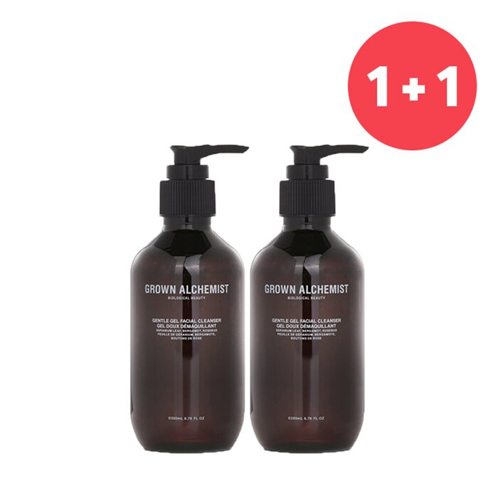 Grown Alchemist 【1+1 Set】Gentle Gel Facial Cleanser - Geranium Leaf, Bergamot & Rose-Bud 200ml/6.67ozProduct Thumbnail