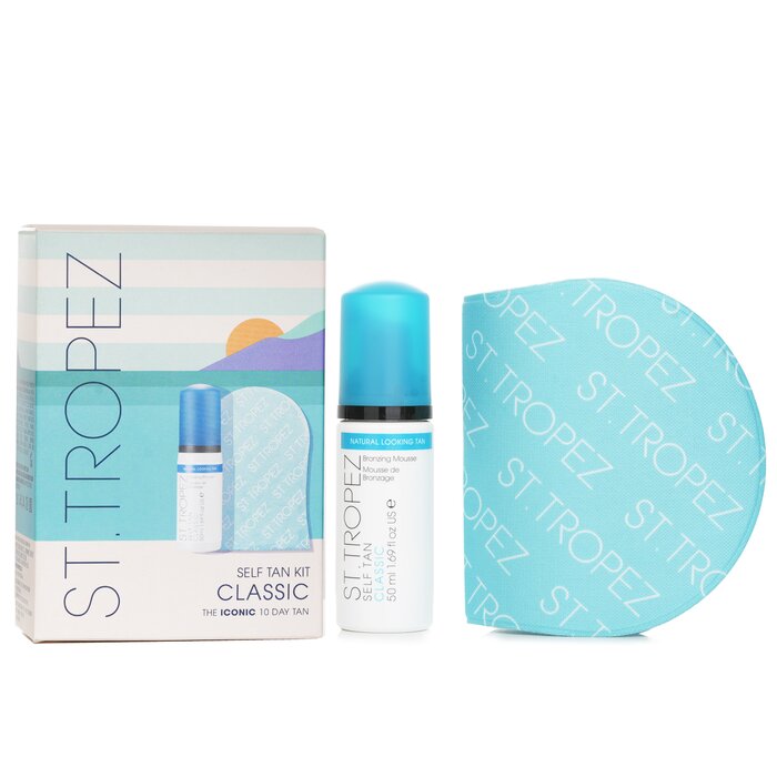 St. Tropez Self Tan Classic Mini Kit: Bronzing Mousse 50ml + Application Mitt 2pcsProduct Thumbnail