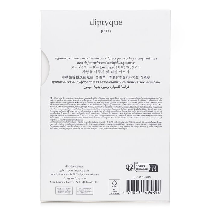 Diptyque Car Diffuser - Mimosa 2.1g/0.07ozProduct Thumbnail