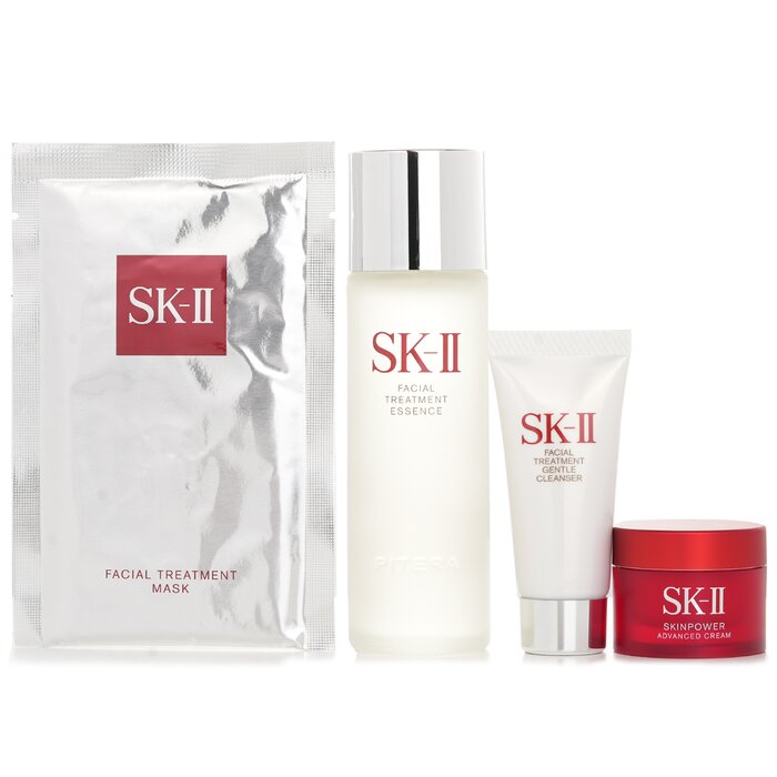 SK II Best Seller Trial Kit: Facial Treatment Ess. 75ml+Facial Treatment Cleanser 20g+SKINPOWER Advanced Cream 15g+ F.T Mask 1pcs 4pcsProduct Thumbnail