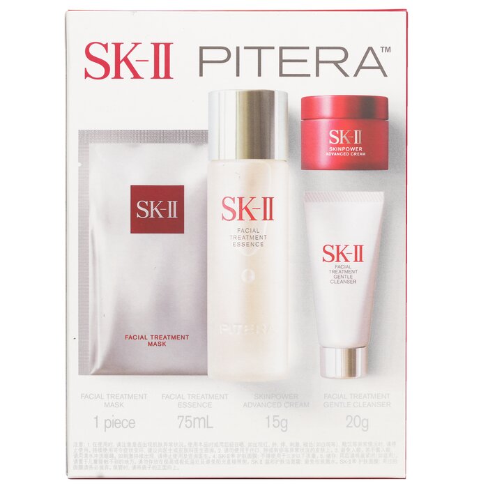 SK II Best Seller Trial Kit: Facial Treatment Ess. 75ml+Facial Treatment Cleanser 20g+SKINPOWER Advanced Cream 15g+ F.T Mask 1pcs 4pcsProduct Thumbnail