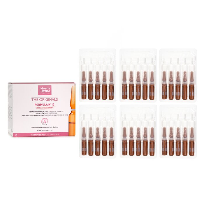 Martiderm The Originals Formula Nº10 HD Color Touch Ampoules SPF 30 30x 2mlProduct Thumbnail
