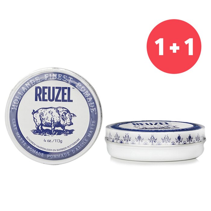 Reuzel 【1+1 Set】Clay Matte Pomade 113g/4oz x2Product Thumbnail