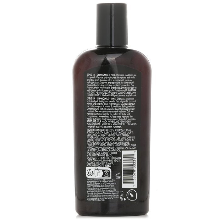 American Crew 3-in-1 Chamomile + Pine Shampoo, Conditioner And Body Wash 250ml/8.4ozProduct Thumbnail