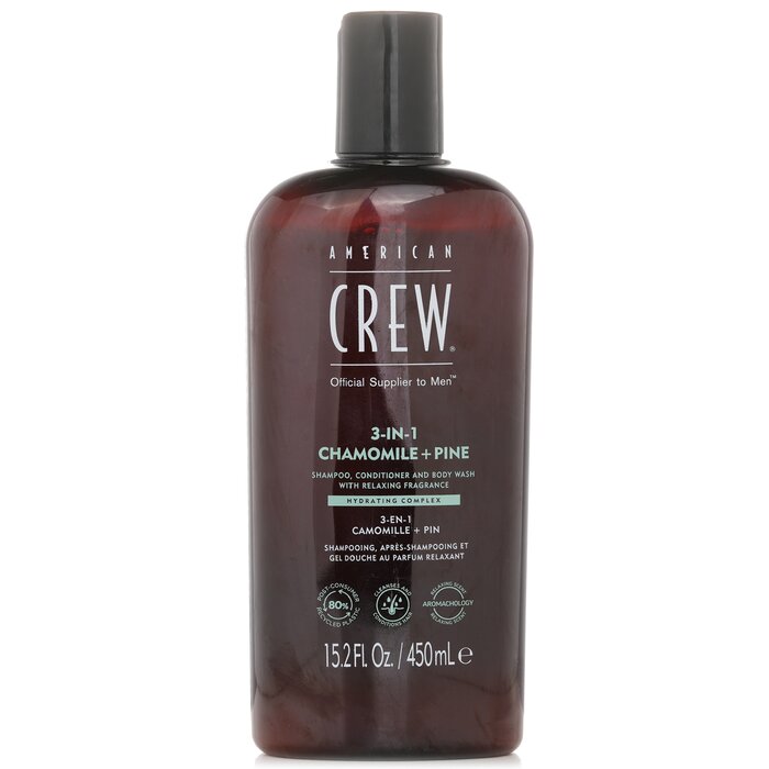 American Crew 3-in-1 Chamomile + Pine Shampoo, Conditioner And Body Wash 450ml/15.2ozProduct Thumbnail