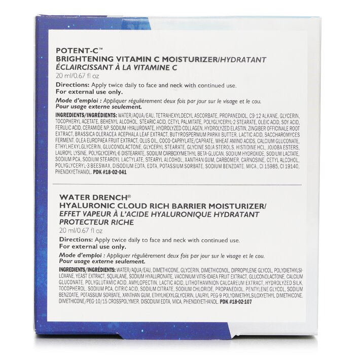 Peter Thomas Roth Day & Night Moisture Must Haves Kit: Porent C Vitamin C Moisturizer 20ml+Water Drerch Rich Barrier Moisturizer 20ml 2pcsProduct Thumbnail