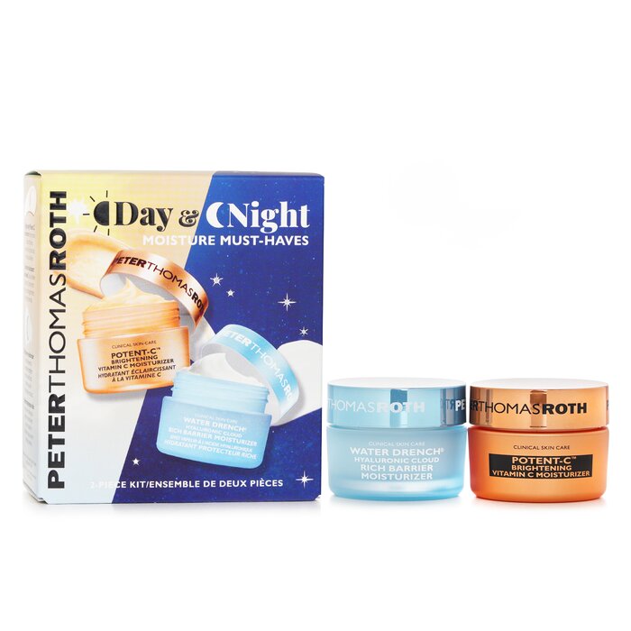 Peter Thomas Roth Day & Night Moisture Must Haves Kit: Porent C Vitamin C Moisturizer 20ml+Water Drerch Rich Barrier Moisturizer 20ml 2pcsProduct Thumbnail