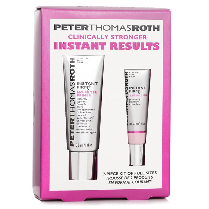 Peter Thomas Roth Clinically Stronger Instant Results Fulll Size 2 Piece Kit: Instant Firm No Filter Primer 30ml+Lip Filter 10ml 2pcsProduct Thumbnail