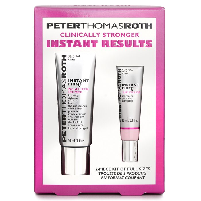 Peter Thomas Roth Clinically Stronger Instant Results Fulll Size 2 Piece Kit: Instant Firm No Filter Primer 30ml+Lip Filter 10ml 2pcsProduct Thumbnail