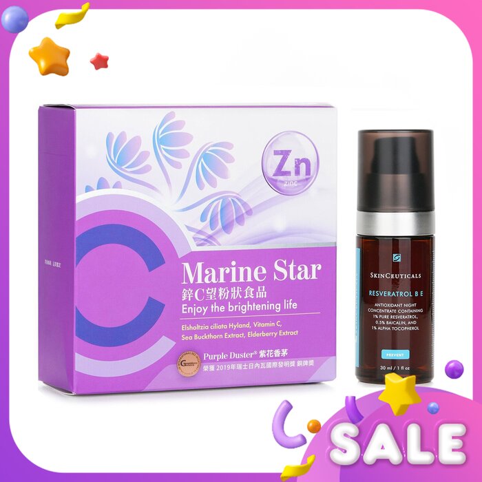 Skin Ceuticals 【ECKARE Marine Star Antioxidant Set】KO Influenza. Night Repair Damage. Antioxidant Protection. 2pcsProduct Thumbnail