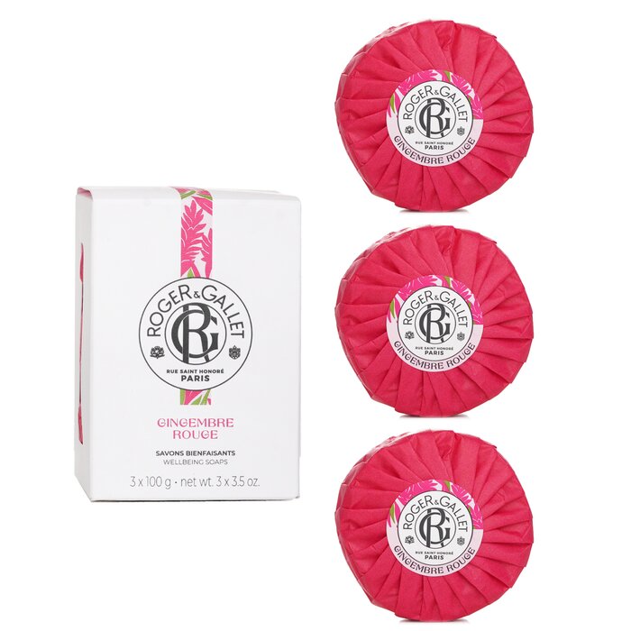 Roger & Gallet Gingembre Rouge Wellbeing Soaps Box 100gx3Product Thumbnail