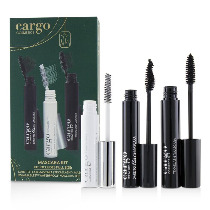 Cargo Mascara Kit: 1x Dare To Flair Mascara, 1x Texalash Mascara, 1x Swimmables Waterproof Mascara Topcoat 3pcsProduct Thumbnail