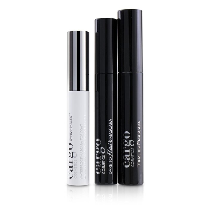Cargo Mascara Kit: 1x Dare To Flair Mascara, 1x Texalash Mascara, 1x Swimmables Waterproof Mascara Topcoat 3pcsProduct Thumbnail