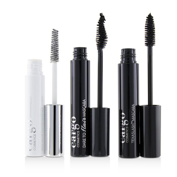 Cargo Mascara Kit: 1x Dare To Flair Mascara, 1x Texalash Mascara, 1x Swimmables Waterproof Mascara Topcoat 3pcsProduct Thumbnail