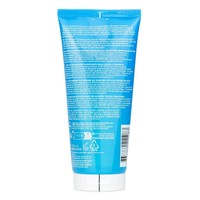 La Roche Posay Effaclar Purifying Foaming Gel (Packaging Random Pick) 200ml/6.76ozProduct Thumbnail