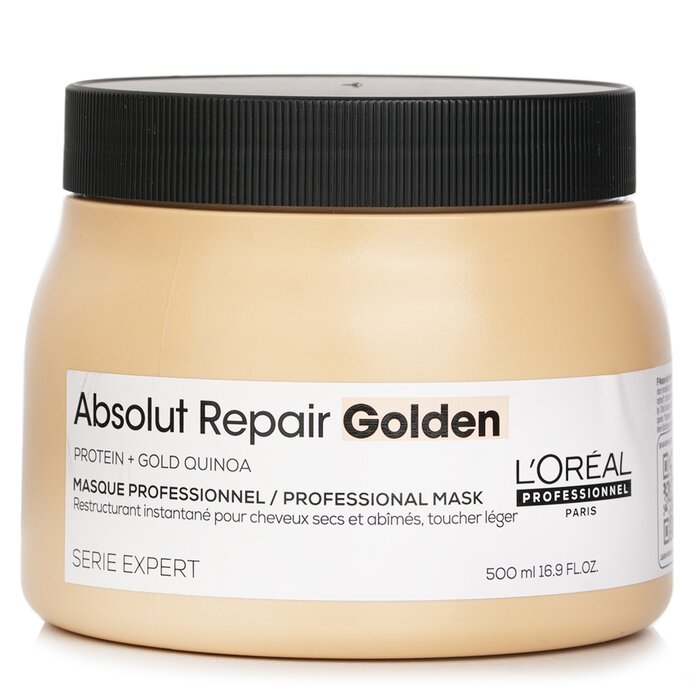 L'Oreal Serie Expert Absolute Repair Golden Protein + Gold Quinoa Professional Mask 500mlProduct Thumbnail