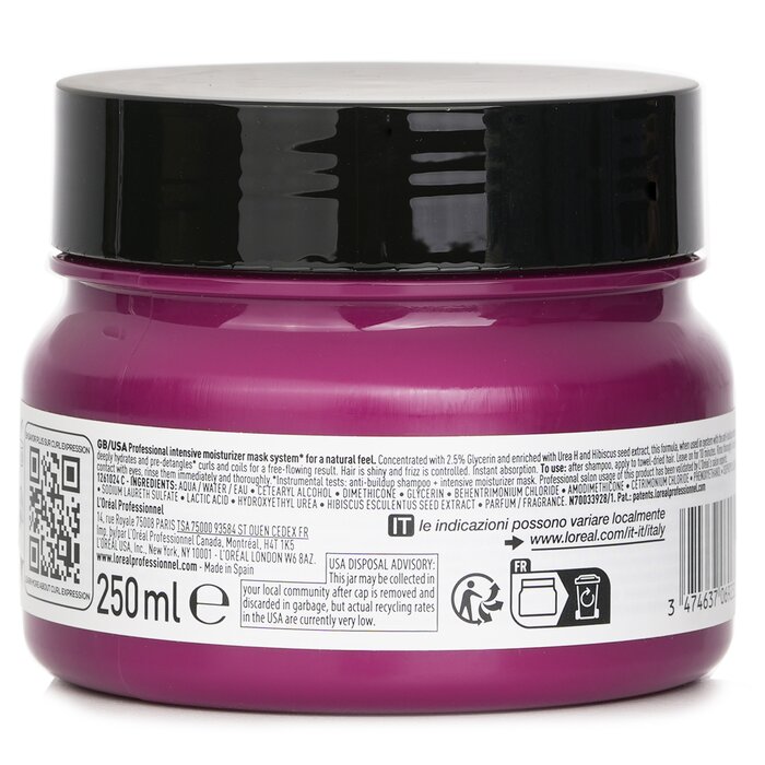 L'Oreal Serie Expert Curl Expression Glycerin 2.5% + Urea H + Hibiscus Seed Professional Mask 250mlProduct Thumbnail