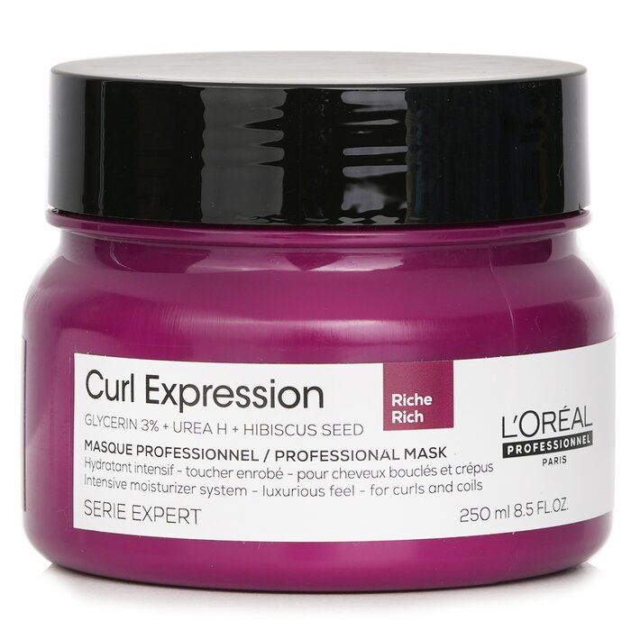L'Oreal Serie Expert Curl Expression Glycerin 3% + Urea H + Hibiscus Seed Rich Professional Mask 250mlProduct Thumbnail