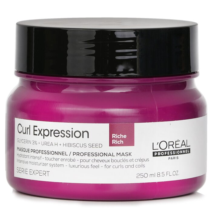 L'Oreal Serie Expert Curl Expression Glycerin 3% + Urea H + Hibiscus Seed Rich Professional Mask 250mlProduct Thumbnail