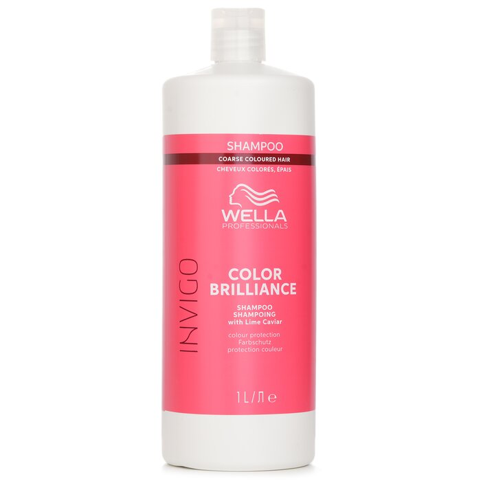 Wella Invigo Color Brilliance Shampoo With Lime Caviar Coarse Colored Hair 1000mlProduct Thumbnail