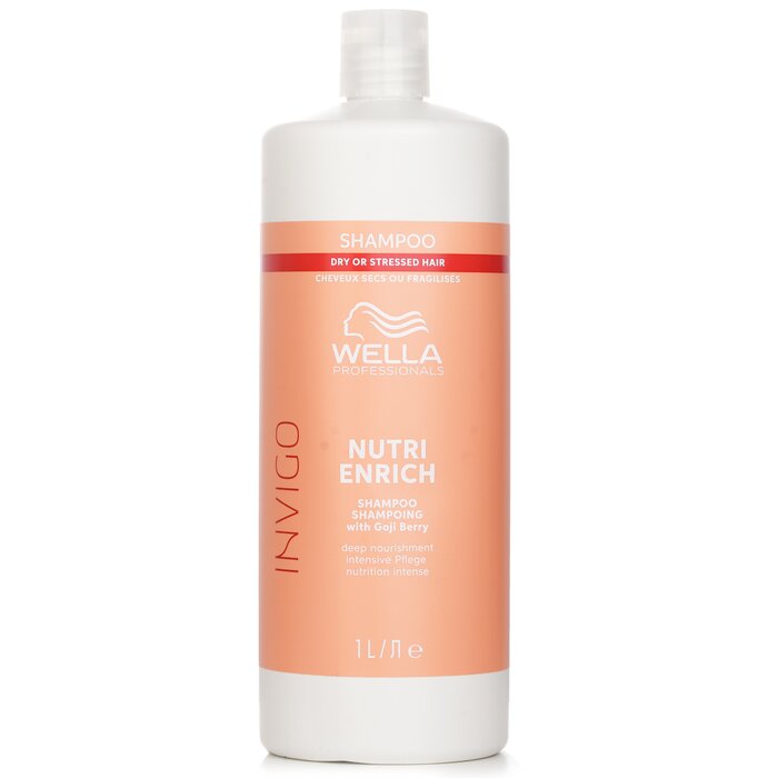 Wella Invigo Nutri Enrich Shampoo With Goji Berry Dry Or Stressed Hair 1000mlProduct Thumbnail
