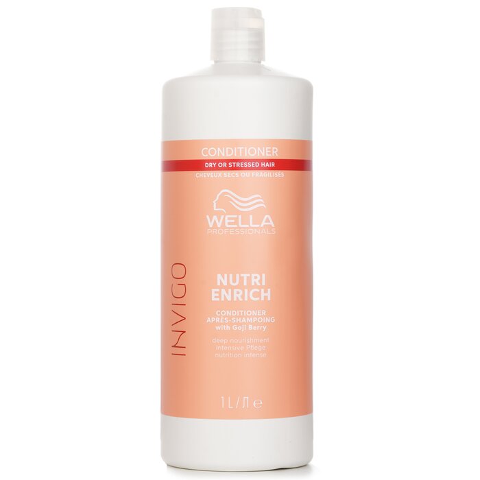 Wella Invigo Nutri Enrich Conditioner With Goji Berry Dry Or Stressed Hair 1000mlProduct Thumbnail