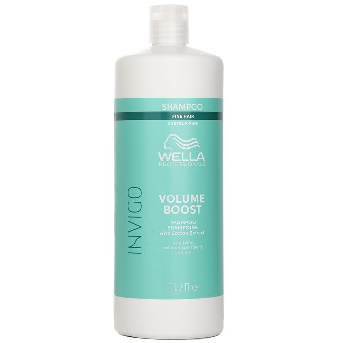 Wella Invigo Volume Boost Shampoo With Cotton Extract Fine Hair 1000mlProduct Thumbnail