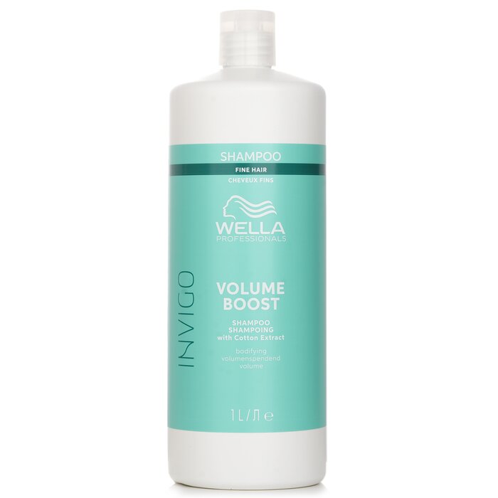 Wella Invigo Volume Boost Shampoo With Cotton Extract Fine Hair 1000mlProduct Thumbnail