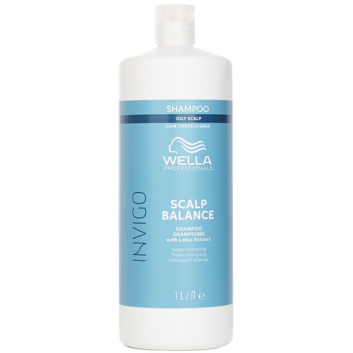 Wella Invigo Scalp Balance Shampoo With Lotus Extract Oily Scalp 1000mlProduct Thumbnail