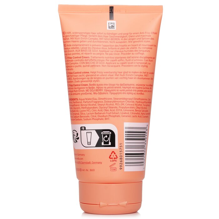 Wella Invigo Nutri Enrich Frizz Control Cream With Goji Berry Dry Or Stressed Hair 150mlProduct Thumbnail