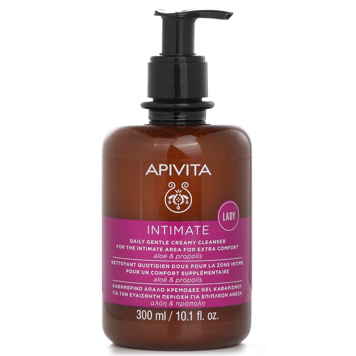 Apivita Intimate Lady Daily Gentle Creamy Cleanser For The Intimate Area For Extra Comfort Aloe & Propolis 300mlProduct Thumbnail