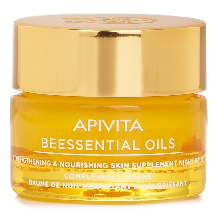 Apivita Beessentials Oils Strengthening & Nourishing Skin Supplement Night Balm 15mlProduct Thumbnail
