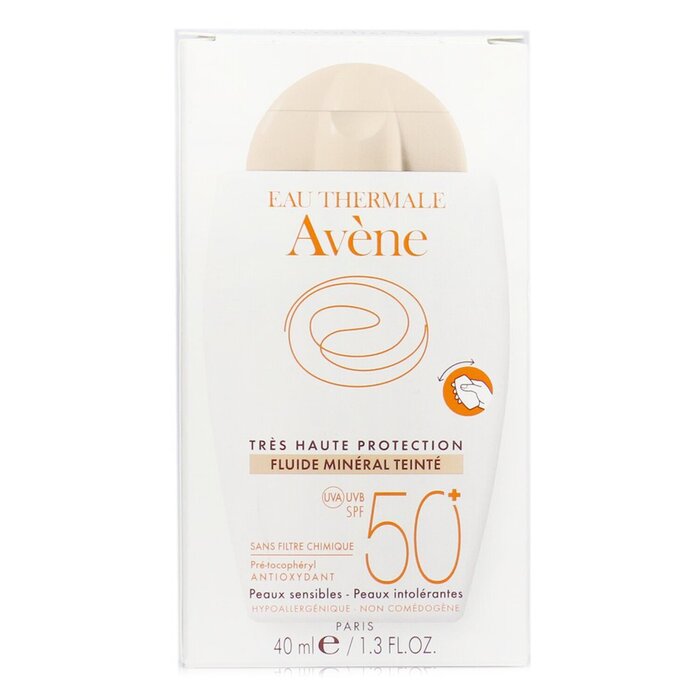 Avene Very High Protection Tinted Mineral Fluid SPF 50+ - สำหรับผิวบอบบางและแพ้ง่าย 40ml/1.3ozProduct Thumbnail