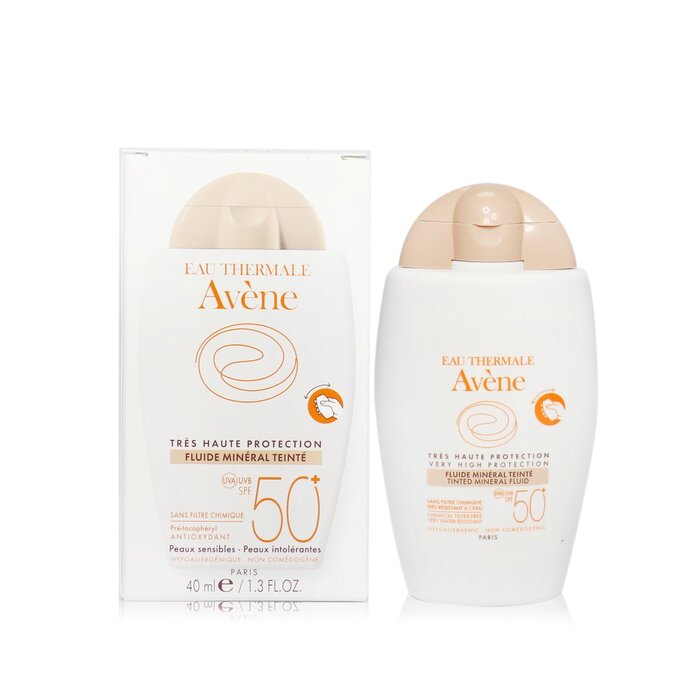 Avene Very High Protection Tinted Mineral Fluid SPF 50+ - สำหรับผิวบอบบางและแพ้ง่าย 40ml/1.3ozProduct Thumbnail