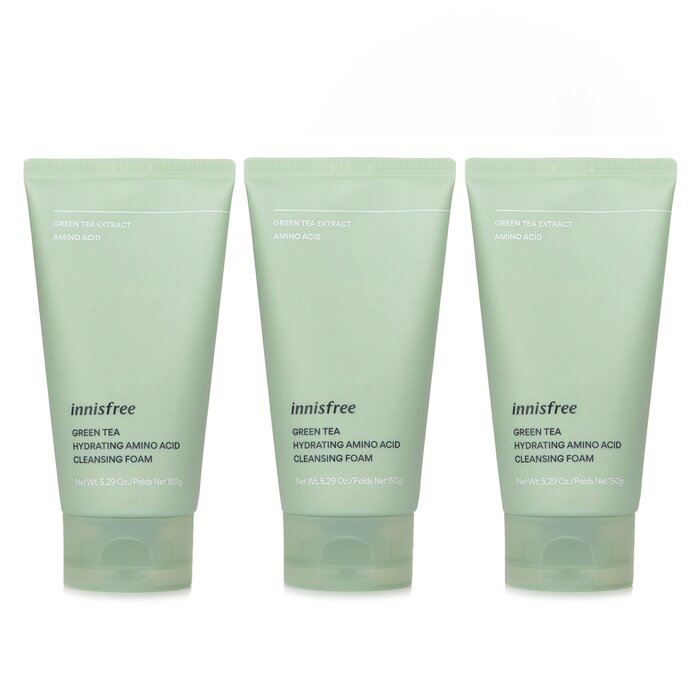 Innisfree 【Super Saver Pack】Green Tea Hydrating Amino Acid Cleansing Foam x3 150g/5.29oz x3Product Thumbnail