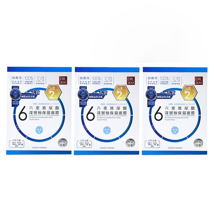 DR. JOU (By Dr. Morita) 【Super Saver Pack】Six Essence Hyaluronic Acid Hydra Mask x3 7pcs x3Product Thumbnail
