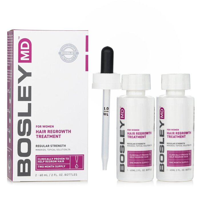 Bosley For Women Hair Regrowth Treatment 2x60ml/2ozProduct Thumbnail