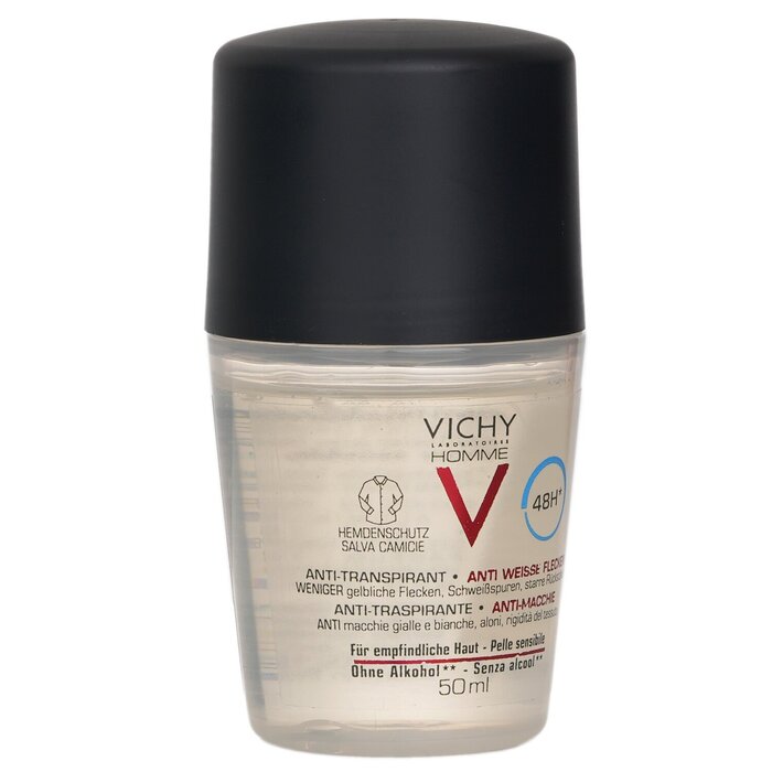 Vichy Homme 48H* Anti Perspirant & Anti-Stains (Shirt Protection) Roll-On (For Sensitive Skin) 50ml/1.69ozProduct Thumbnail