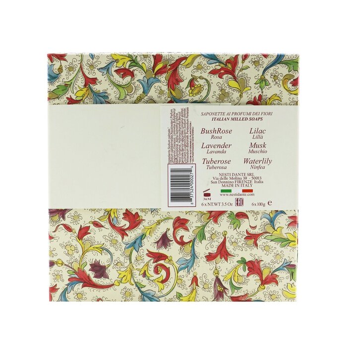 Nesti Dante Floral Notes Soap Set: (Lilac + BushRose + Tuberose + Lavender+ Waterlily + Musk) 6x 100g/3.5ozProduct Thumbnail