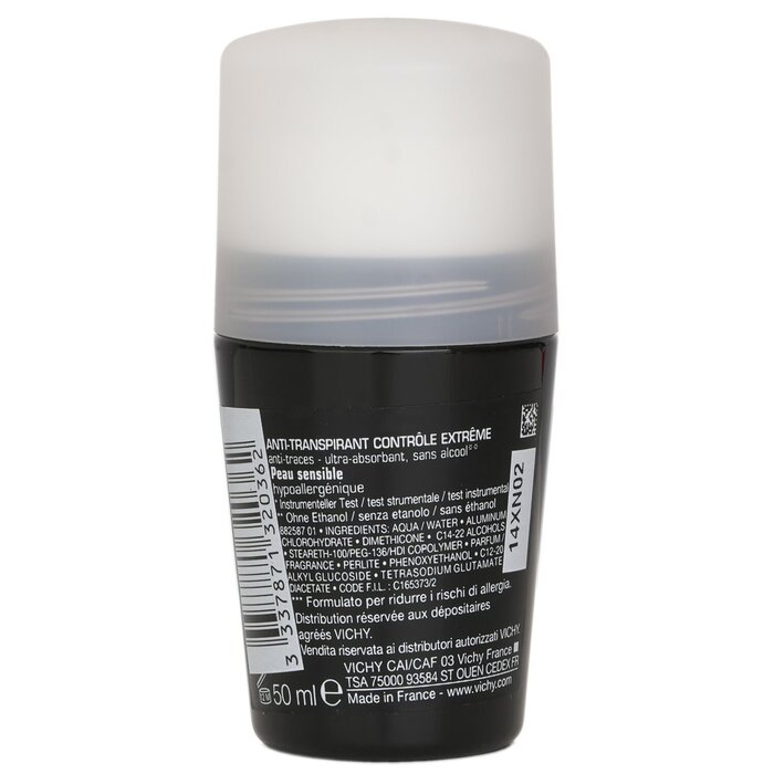 Vichy Homme 72H* Roll-On Anti Transpirante Control Extremo (Para Piel Sensible) 50ml/1.69ozProduct Thumbnail