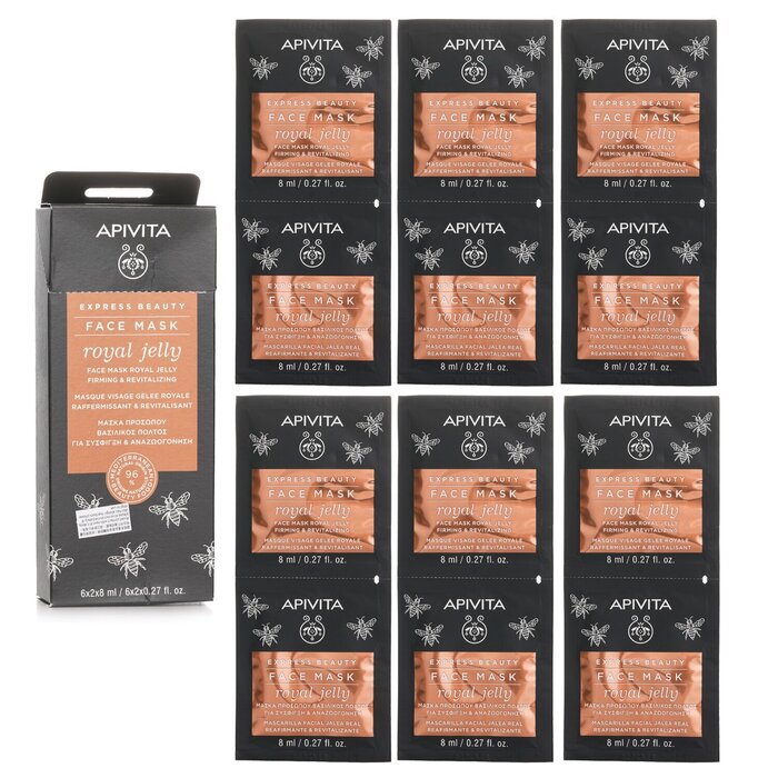 Apivita Express Beauty Royal Jelly Firming & Revitalizing Face Mask (Box Slightly Damaged) 6x 2 x8mlProduct Thumbnail