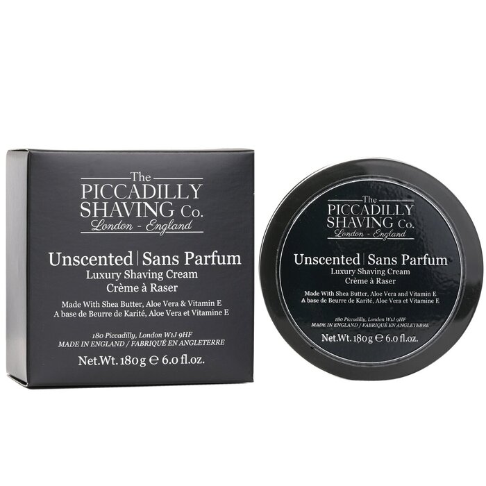The Piccadilly Shaving Co. Unscented Luxury Shaving Cream 180g/6ozProduct Thumbnail