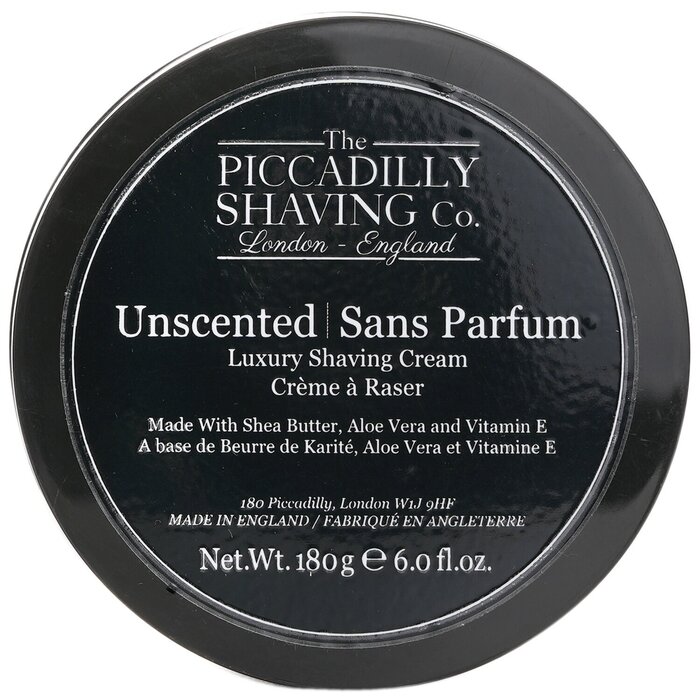 The Piccadilly Shaving Co. Unscented Luxury Shaving Cream 180g/6ozProduct Thumbnail