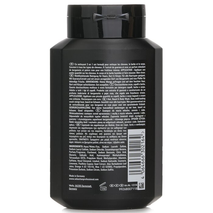 Sebastian Seb Man The Multitasker Hair, Beard & Body Wash 250mlProduct Thumbnail