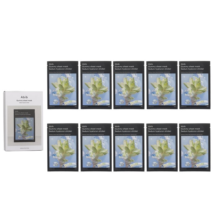 Abib Gummy Sheet Mask Sedum Hyaluron Sticker 27ml x10pcsProduct Thumbnail